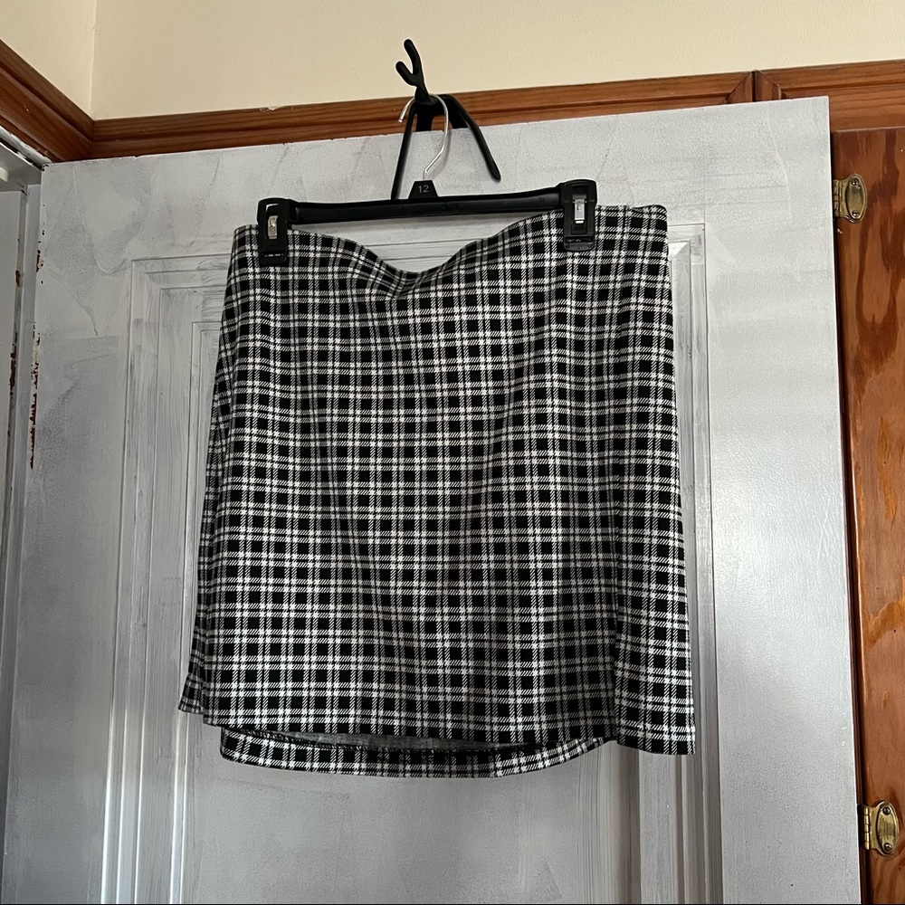 H&M Plaid Skirt w/ Slit
